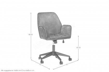 O-Ottawa von MCA - Homeoffice-Stuhl - anthrazit