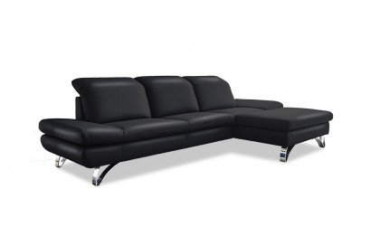 Modell 577 von Sofa-Team - Polsterecke rechts schwarz