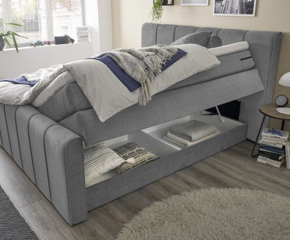 Fairfield von set one by Musterring - Boxspringbett mit Bettkasten KT2 grey