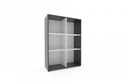 ZE+ von Rudolf - Highboard offen mit 6 Fächern schiefergrau - Space invert