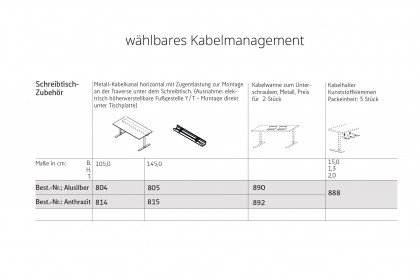 flow by rb 105 von Röhr-Bush - elektrisch verstellbarer Schreibtisch