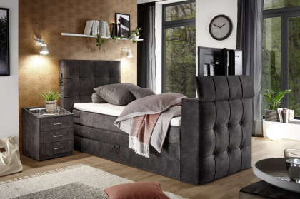 Richmond von set one by Musterring - Boxspringbett 120 mit Bettkasten + TV-Halterung