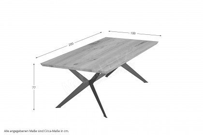 Concept 4 You von BODAHL MØBLER - Massivholztisch mit Schweizer Kante