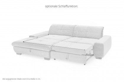 SO 1200 von set one by Musterring - Ecksofa Variante links stone-grey