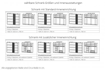 Tegio-F von Rauch Black - Kleiderschrank fango & Asteiche-Nachbildung