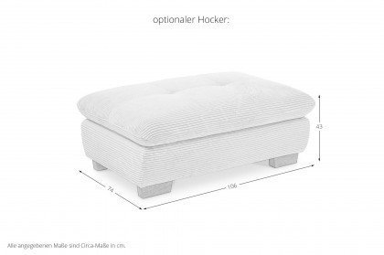SO 1200 von set one by Musterring - Couchgarnitur Variante rechts pastel-yellow