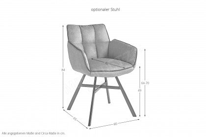 Kent von set one by Musterring - Esstisch mit zwei Stühlen