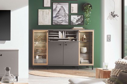 Join von Wehrsdorfer - Highboard mit Glasausschnitten