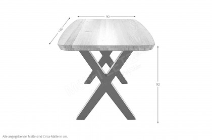 Tischsystem Living von Schösswender - Bartisch mit X-Gestell