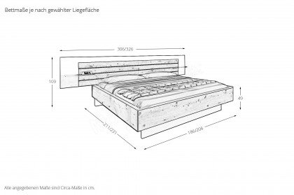 Ventura-sleeping von Rauch Black - Schlafzimmer Asteiche - schwarz