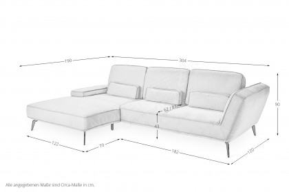 SO 4500 von set one by Musterring - Ecksofa links olive