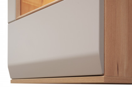Mira-living von Stralsunder - Wohnwand EB28502-SV lichtgrau inklusive Beleuchtung