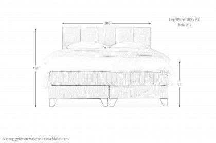 Hollywood von Serta - Boxspringbett in Natural