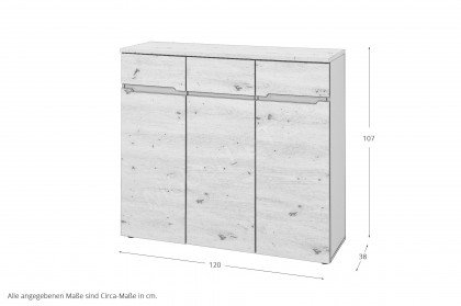 Memphis von Innostyle - Schuhkommode Artisan Eiche & graphit