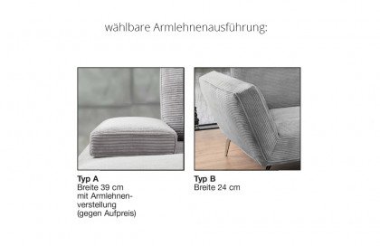 SO 4500 von set one by Musterring - Couchgarnitur rechts creme