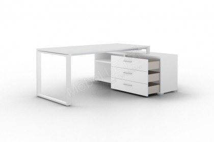 flow by rb 105 von Röhr-Bush - Home-Office mit Winkel-Schreibtisch