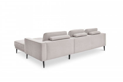 Sunfort von set one by Musterring - Ecksofa Variante rechts silver