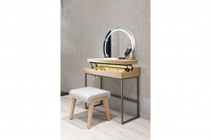 Valpin sleeping von Voglauer - Schminktisch Eiche Altholz - Glas optiwhite