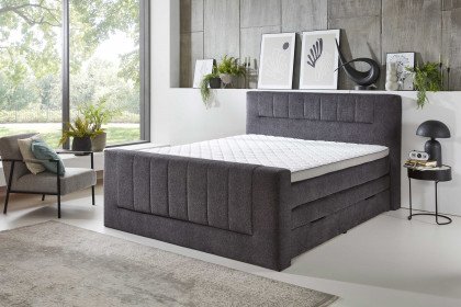 Kenosha-BX2450 von Sun Garden - Boxspringbett mit Bettkasten anthrazit