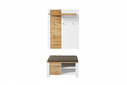 Materio 6011 von vito - Garderobe in Weiß/ Eiche Altholz