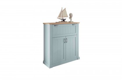 Sylt Living von Wehrsdorfer - Highboard in Lack mint/ Asteiche