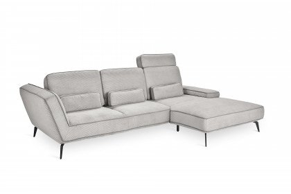 SO 4500 von set one by Musterring - Ecksofa Variante rechts silber