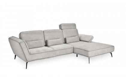 SO 4500 von set one by Musterring - Ecksofa Variante rechts silber