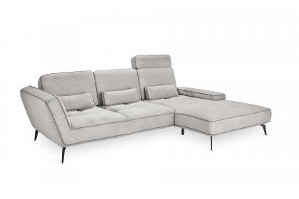 SO 4500 von set one by Musterring - Ecksofa Variante rechts silber