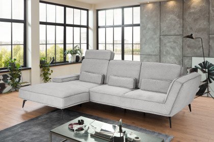 SO 4500 von set one by Musterring - Ecksofa Variante links silber