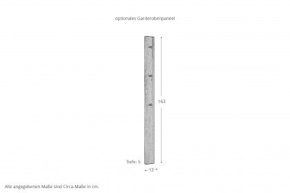 Siena-Foyer von Gradel - Garderobenset in Eiche massiv