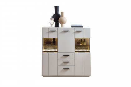 Lots von vito - Highboard mit zwei Glasausschnitten