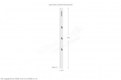 Dama von ArredoKit - Garderobe in Sand matt/ Eiche