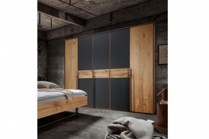 Boston-sleeping von Nature Living - Schrank 250 Wildeiche - anthrazit