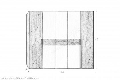 Boston-sleeping von Nature Living - Schrank 250 Wildeiche - anthrazit