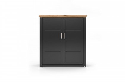 York von set one by Musterring - Highboard in Anthrazit und Eiche