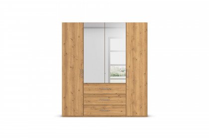 Vaiana von Rauch Black - Kombi-Kleiderschrank Asteiche ca. 223 cm hoch