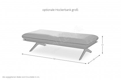 MR 455 von Musterring - Ecksofa Ausführung rechts beige