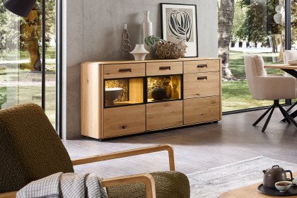 Montana-living von Wohnconcept - Sideboard aus Wildeiche mit Natur-Kork