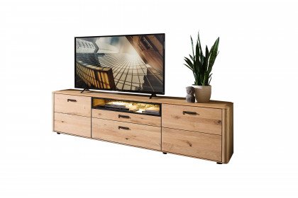 Montana-living von Wohnconcept - TV-Unterteil mit Glasfront im Schubkasten