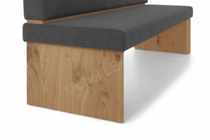 Vtektura living von Voglauer - Essgruppe Metall schwarz/ Wildeiche rustiko