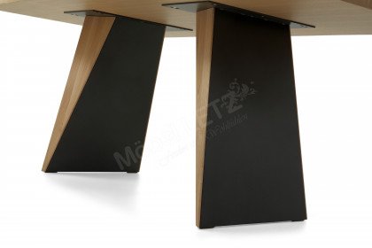 Vtektura living von Voglauer - Essgruppe Metall schwarz/ Wildeiche rustiko