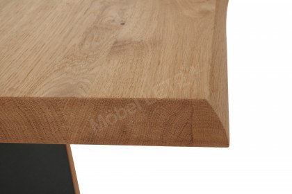 Vtektura living von Voglauer - Essgruppe Metall schwarz/ Wildeiche rustiko