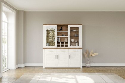 York von set one by Musterring - Sideboard mit Vitrinenaufsatz, in Pino Aurelio