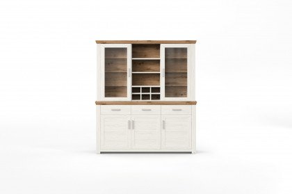 York von set one by Musterring - Sideboard mit Vitrinenaufsatz, in Pino Aurelio