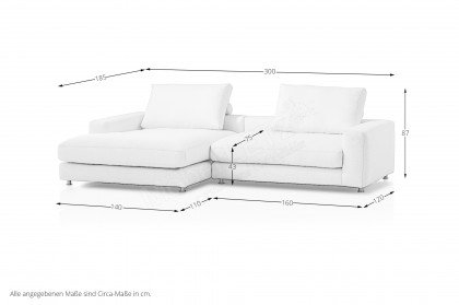 Berry von designwerk - Ecksofa links cloud-dancer