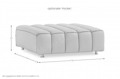 Berry von designwerk - Ecksofa links cloud-dancer