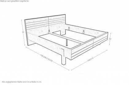 Incasa Ranura von Decker - Schlafzimmer-Set mit Rillenoptik