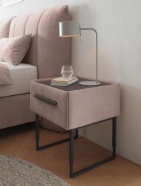 Deluxe Edition von MONDO - Boxspringbett KT2 rosa