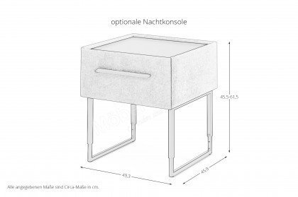 Deluxe Edition von MONDO - Boxspringbett KT2 rosa