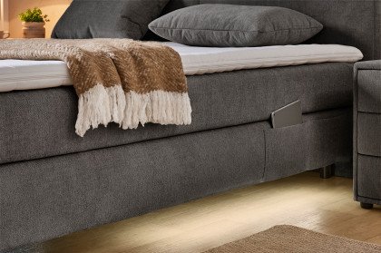 Kira-Dream von Jockenhöfer - Boxspringbett 180 dunkelgrau